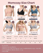 Momcozy CoolFit Nursing Bras for Breastfeeding, Ultra Stretch Seamless Jelly Strip Maternity Bra, Cooling Wireless