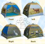 Kids' Alpaca Tent - Fun Pop-Up Playhouse for Boys and Girls - Easy Setup, Indoor/Outdoor Adventure Tent - 47" x 47" x 43"