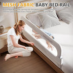 Foldable Toddler Bed Rails - Kids Guard Bumper for Crib Safe Bed Side Rail for Twin Queen King Full Size Beds 32inch