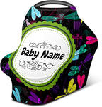 Baby Car Seat Stroller Cover Nursing Cover New Mom Breastfeeding Scarf Soft Stretchy Infant Carrier Cover Car Canopy Coverage