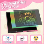 LCD Writing Tablet for Kids, Rechargeable 21 Inch Doodle Board,Easter Basket Stuffers,Preschool Learning Toys Christmas Birthday Gift 3 4 5 6 7 Year Old Girls Boys (Pink)