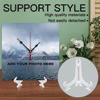 Generic Custom Wall Clock Personalized Wall Photo That PVC Customized Round Silent Clock for Living Room Family Friends Gifts, 12inch-30cm