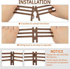 Toymany 24PCS Plastic Corral Fencing Playset Accessories for Farm Animals Figurines, Cake Toppers - Educational Gift for Kids and Toddlers