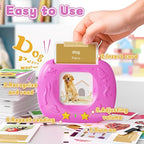 Toddlers Bilingual Spanish & English Talking Flash Cards with 288 Sight Words, Speech Therapy Toys for 1 2 3 4 5 6 Years Old Boys and Girls, Learning Educational Kids Gifts (Pink)