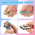 CHENGU 16 Pcs Fidget Toys Set Include 8 Six Roller Chain and 8 Key Flippy Chain Stress Reducer Bike Chain Toys Anxiety Relief Bike Chain for Teens Adults ADHD, Add, Autism (Cute)