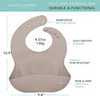 Loulou Lollipop Soft, Waterproof Silicone Feeding Bib
