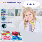 Wooden Jigsaw Puzzles for Toddlers 2-4 Years Old Girls Boys Jumbo Base Chunky Puzzle Ages1-3 Toddler Fun Gifts for 18 24 Months Baby