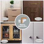 Magnetic Drawer Locks for Baby Proofing, Child Safety Magnet Cabinet Lock, Safety First Adhesive Magnetic Locks for Cupboard and Pantry Door (4Locks + 1Key)