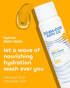 Seaweed Bath Co. Hydrate Body Wash - Citrus Vanilla | Foaming Shower Gel Cleanser with Natural Ingredients | Vegan, Paraben and Sulfate Free | For Women and Men | 12 oz (Pack of 2)