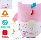 Baby Toys 0-6-12 Months, Plush Owl Stuffed Animal Musical Toys with Light & Sounds, Infant Roly-Poly Sensory Birthday Easter Egg Gift for Newborn Boys & Girls