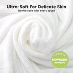 6-Pack Cotton Baby Washcloths for Newborn - Organic Cotton Muslin Soft Wash Cloths for Babies, Infant, Kids, Toddler Towels for Boy, Girl, Super Absorbent Face Cloths, Scratch-free Baby Rags (Lunaris)