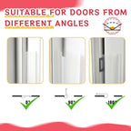 12 Pcs Door Pinch Guard Baby Proofing Jam Shield Door Finger Pinch Guard 47.2 x 7 Inch Hinge Cover Protectors for 90 and 180 Degree Gates Kids Pets Safety