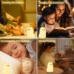 Tremdwoto Alpaca Night Light for Kids，7 Color Baby Nightlight with Touch Control & 1H Timer, Battery Operated Soft Animal Night Light for Nursery, Toddler Room Decor, Gift for Girls, Boys, Women