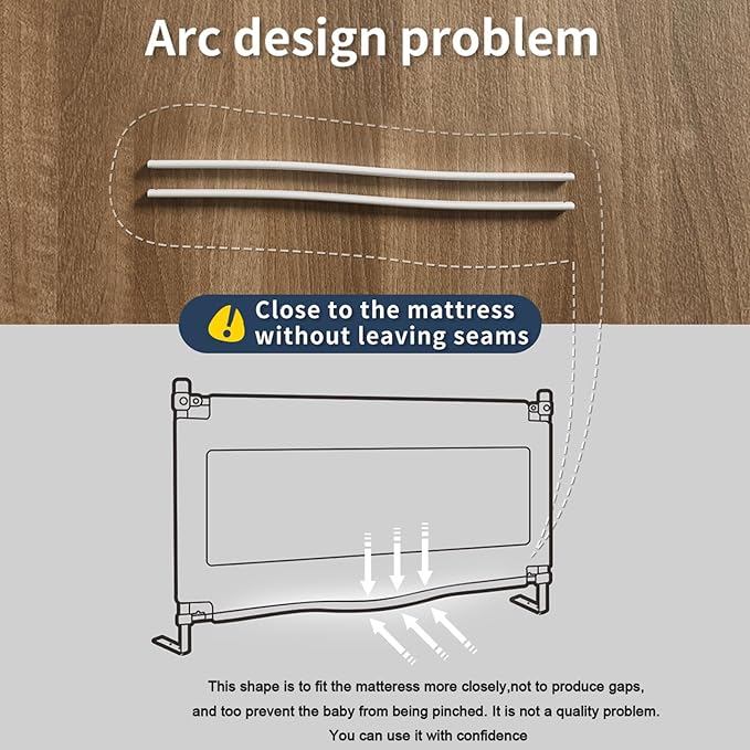 3-Piece U Type Toddler Bed Rails, Folding Baby Bed Guard for Kids, Adjustable, Safety, Convenient Bed Rails, Guard Rail for Twin, Full, Queen& King Size (Pink Cartoon, 59x78.7x78.7 Inch)