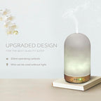 Earnest Living Essential Oil Diffusers for Essential Oils 100 ml Ultrasonic Diffusers 4 Timers Night Lights and Auto Off Function Home Office Aromatherapy Diffusers for Essential Oils