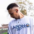 LUDOS Clamor Wired Earbuds in-Ear Headphones, 5 Years Warranty, Earphones with Microphone, Noise Isolating Ear Buds, Memory Foam for iPhone, Samsung, School Students, Kids, Women, Small Ears - Blue