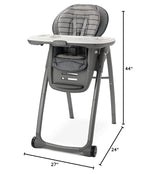 Graco Table2Table Premier Fold 7 in 1 Convertible High Chair | Converts to Dining Booster Seat, Kids Table, and More, Maison