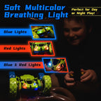 Threeking RC Stunt Car Remote Control Cars with Lights Double-Sided Driving Indoor Outdoor Toys Gifts Presents for 6 7 8 9 10 11 12 Year Old Kids Boys Girls