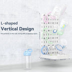 Baby Bottle Drying Rack Bottle Dryer Rack for 12 Bottle Drying Rack Space Saving Kitchen Countertop Vertical Cup Drainer Rack Detachable Baby Bottle Holder Storage Organizer Pump Part Dryer Rack White