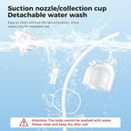 Nasal Aspirator for Baby, Baby Nose Sucker with 9 Suction Levels, Electric Nose Suction for Baby with Night Light, Can Play Lullabies, Equipped with 3 Food-Grade Silicone Nozzles and Tweezers (White)