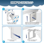 Blessimo® 12 Pack Magnetic Cabinet Locks Baby Proofing with 12 locks and 2 Keys - Child Locks For Kitchen, Cabinets and Drawers - 3M Adhesive Easy Installation