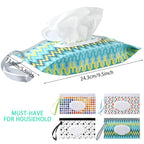 FEBSNOW 4 Pack Baby Wipe Dispenser, Portable Wet Wipe Holder Container, Reusable Wipes Dispenser Cases, Lightweight Travel Wet Wipe Pouch