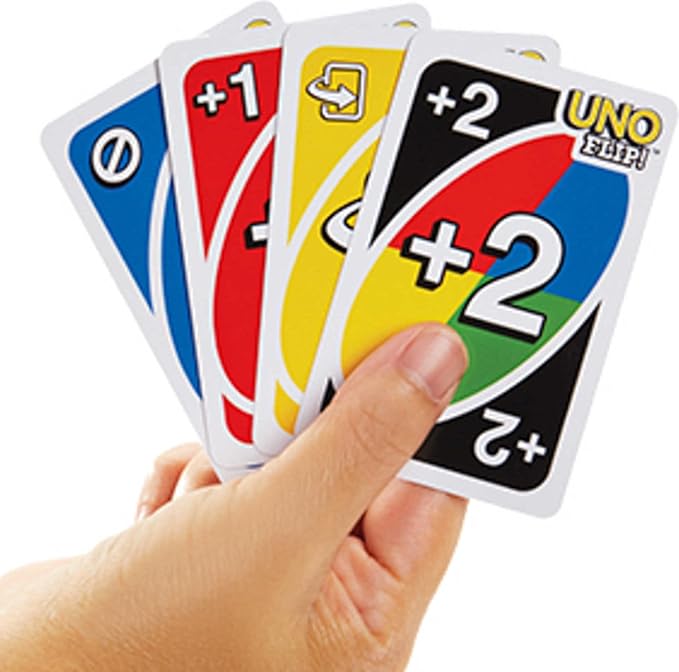 Mattel Games UNO FLIP! Family Card Game, with 112 Cards in a Sturdy Storage Tin, Makes a Great Gift for 7 Year Olds and Up