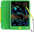 LCD Writing Tablet 10 Inch, Toys for 3 4 5 6 7 8 9 10 Year Old Boys Girls, Colorful Doodle Board Drawing Tablet, Gift for Boys Toddlers Age 3-12 Years, Memo Board, Drawing Pads with Lanyard (Green)