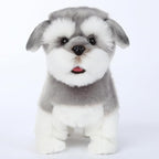 CU-MATE Interactive Plush Schnauzer Dog Toy,Companion Robot Dog Pets,Handmade Weighted Stuffed Animals,Electronic Toy with Walking/Barking/Wagging Tail/Talking