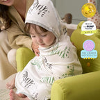 Momcozy Best Wishes Baby Towel with Hooded-Original Design Baby Towel Set -Soft & Absorbent- Shower Gifts or Bath Essential for Infant, Newborn, Toddler