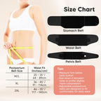 3 in 1 Postpartum Belly Support Recovery Wrap – Postpartum Belly Band, After Birth Brace, Slimming Girdles, Body Shaper Waist Shapewear, Post Surgery Pregnancy Belly Support Band (Midnight Black, M/L)
