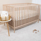 The Peanutshell 5 Piece Baby Crib Bedding Set for Boys & Girls - Newborn, Infant & Toddler Nursery Bed Set Decor with Fitted Crib Sheets, Blanket, Dust Ruffle Comforter - Starry Skies