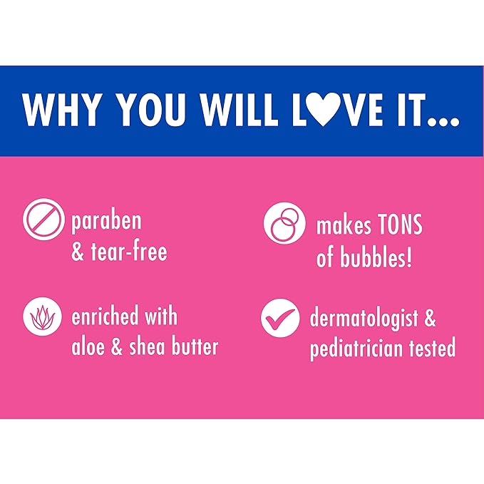 Mr. Bubble Kids Original 3in1 Shampoo, Conditioner, Body Wash – Hypoallergenic, Tear Free Bubble Gum Scented, Creates Big Bubbles In The Tub And Shower (Pack Of 2 Bottles, 16 fl oz Each)