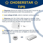 Baby Wipe Warmer and Dispenser Portable Heated Diaper Wipe Heater with Fast Heating, Larger Capacity, and Anti-Dry Out (with Charger Block)