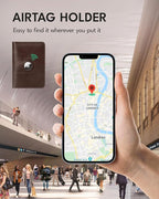 ALLIVE Passport Holder for Travel, Genuine Leather Passport Holder with Airtag Women Men,Travel Must Haves Airport Essentials, Passport Cover Travel Gifts Brown