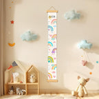 Personalized Name Height Chart for Kids, Rainbow Height Measurement for Wall, Child Height Measure Wall Chart Bedroom Nursery Wall Decoration, Playroom Essentials, Children's Day Gifts