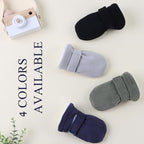 Zsedrut No Scratch Baby Mittens Toddler Infant Fleece Lined Gloves Winter Warm Mitten for Baby Boys Girls