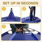 Alvantor Baby Playpen Play Yard 84"x84"x44”Large Kids Tents Pop Up Play Tent Indoor Outdoor Playhouse for Babies Toddlers Children Camping Playground Beach, 36-96 Months, Navy