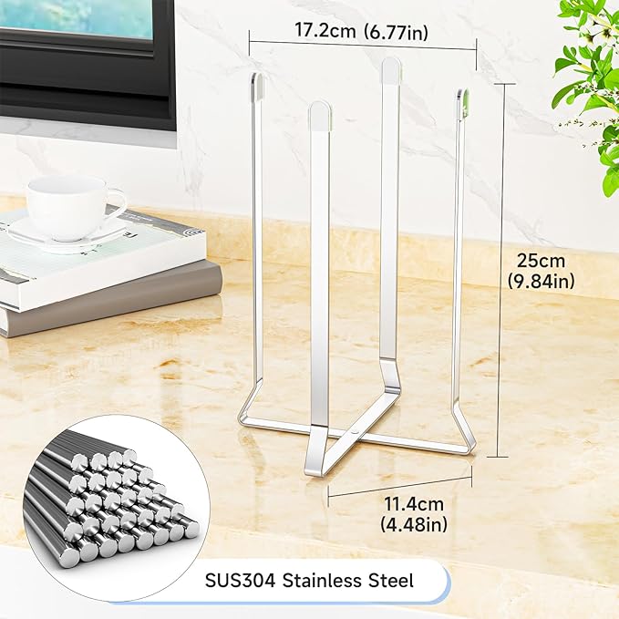 Water Bottle Drying Rack, Stainless Steel Baby Bottle Drying Rack, Collapsible Bottles Dryer Rack, Cup Rack Dryer for Water Bottles, Multifunctional Draining Rack for Sport Bottle, Reusable Bag