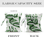 Wet Bag, Wet Dry Bag, Wet Bag for Swimsuit, Travel, Beach, Pool, Diapers, Dirty Yoga Gym Clothes, Makeup Bag, Waterproof Tropical Palm Leaves Decor Jungle Palm Leaf Favors