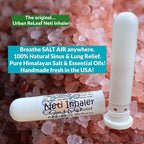 Urban ReLeaf NETI Salt Air Relief INHALER! Fast Relief. Soothing Sinus & Lung, Himalayan Salt & Botanicals! Respiratory Wellness. Healing Aromatherapy. Energizing! 100% Natural, Vegan, Made in the USA