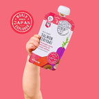 Serenity Kids 6+ Months Salmon Teriyaki Baby Food Puree Pouch - Organic Veggies & Ethically Sourced Salmon - No Added Sugar Baby Snacks - BPA-Free Pouches- 3.5 Oz, 6 Pack