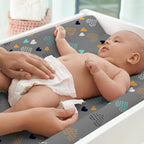 BROLEX Changing Pad Covers for Baby: Boy Girls Ultra Stretchy Soft 2 Pack Heart Pattern