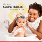 Alaffia Babies and Kids Bubble Bath, Gentle Baby Essentials for Delicate Skin, Cleansing & Calming Bubbles, Plant Based Formula, Vegan, Coconut Strawberry (2 Pack - 32 Fl Oz Ea)