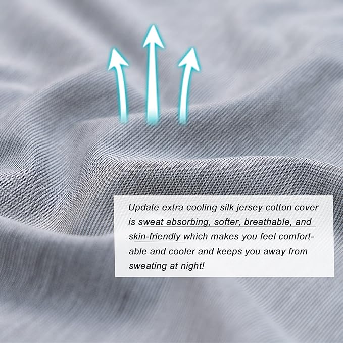 Meiz Pregnancy Pillow, Cooling Silky Pregnancy Pillows for Sleeping, 65" Full Body Maternity Pillow for Tall Pregnant Woman with Cooling Silk Jersey Cover, Grey