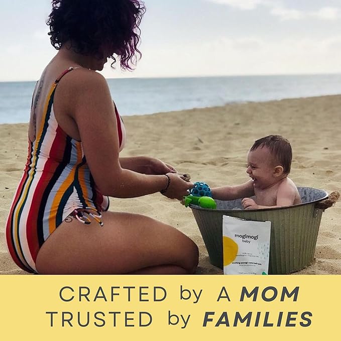 Organic Oatmeal Bath Soak for Baby, Kids & Sensitive Skin – Washes & Soothes Eczema, Diaper Rash, and Dry Itchy Skin – Soap Free, 100% Natural & Fragrance-Free, 3 Packs – Made in USA by mogimogi baby