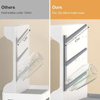 GoMaihe Baby Bottle Drying Rack: Space Saving Vertical Bottle Dryer Holder - Baby Accessories Storage Stand Organize Brushes Pacifiers on Countertop - BPA-Free - Gray