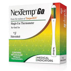 NexTemp® Go - Ready When You are - Single-Use Disposable Thermometers - Results in Seconds, for Work, Home, & Travel (100-Pack (Farenheit))