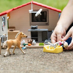 Schleich Farm World - 43 PC Veterinarian Set for Kids - Pet Veterinary Playset has Office, Vet Figurine, Horse, Dog, Cat Animal Toy and Accessories - Educational Toys for Children and Toddlers Ages 3+