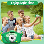 Goopow Kids Camera Toys for 3-8 Year Old Girls Boys,Children Digital Video Camcorder Camera with Cartoon Soft Cover, Best Chritmas Birthday Festival Gift for Kids - 32G SD Card Included